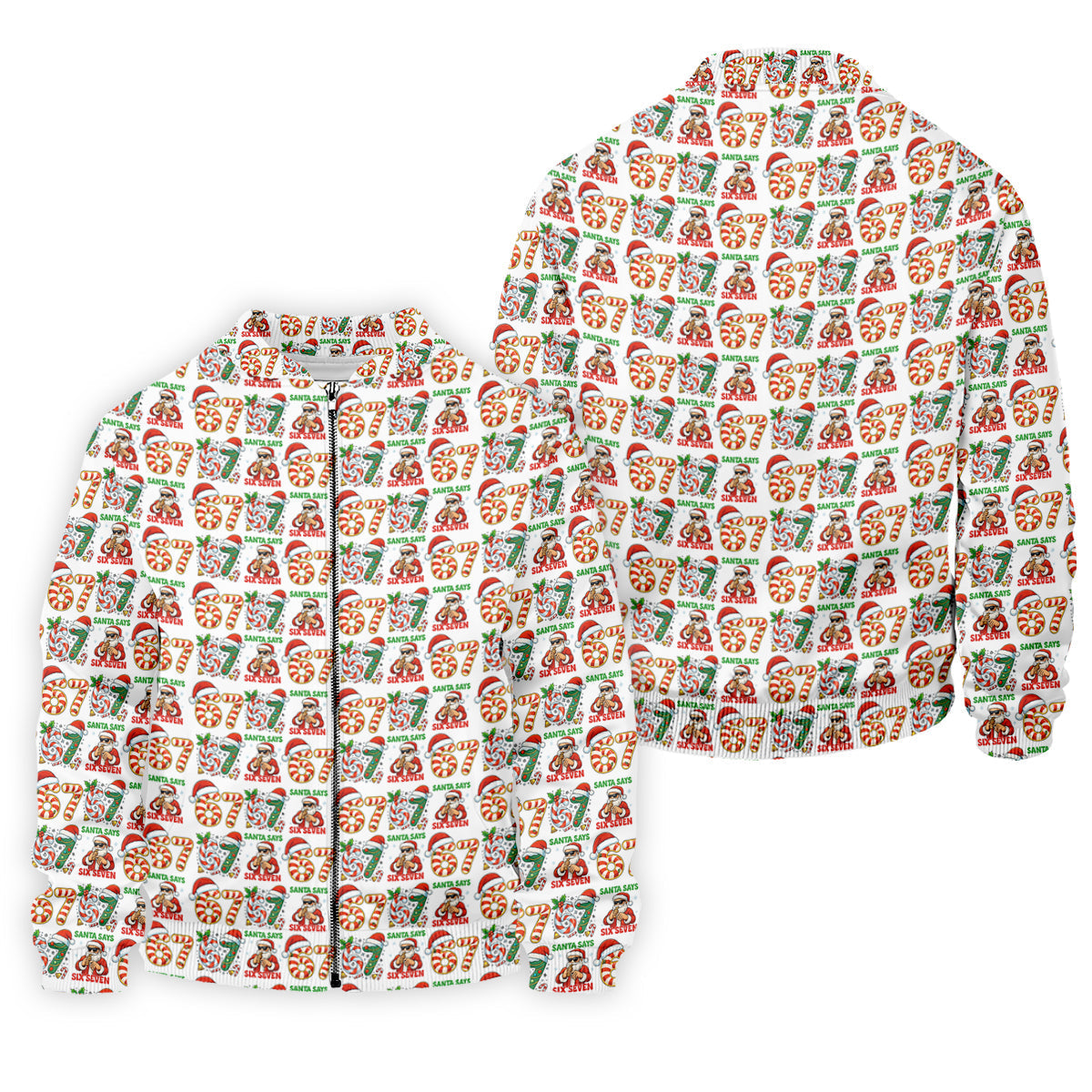 Santa Says Six Seven Funny Christmas Golf Shirt For Men, Christmas Golf Tops, Men Golf Apparel