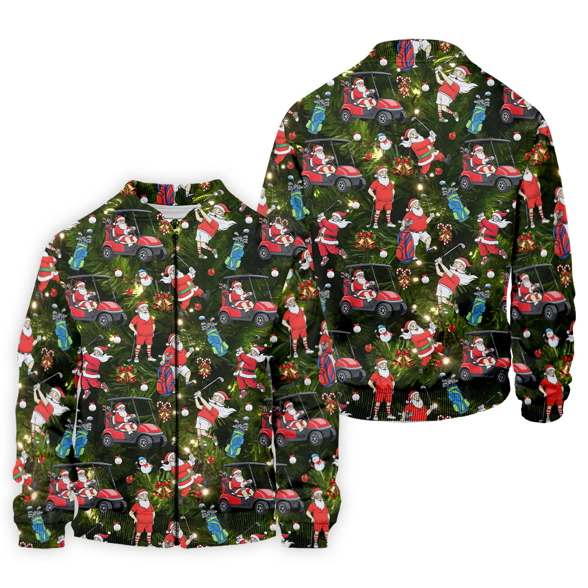 Funny Santa Claus Golf Pose Golf Tops For Men, Polo ShirtFor Men, Christmas Golf Shirt, Mens Golf Gift