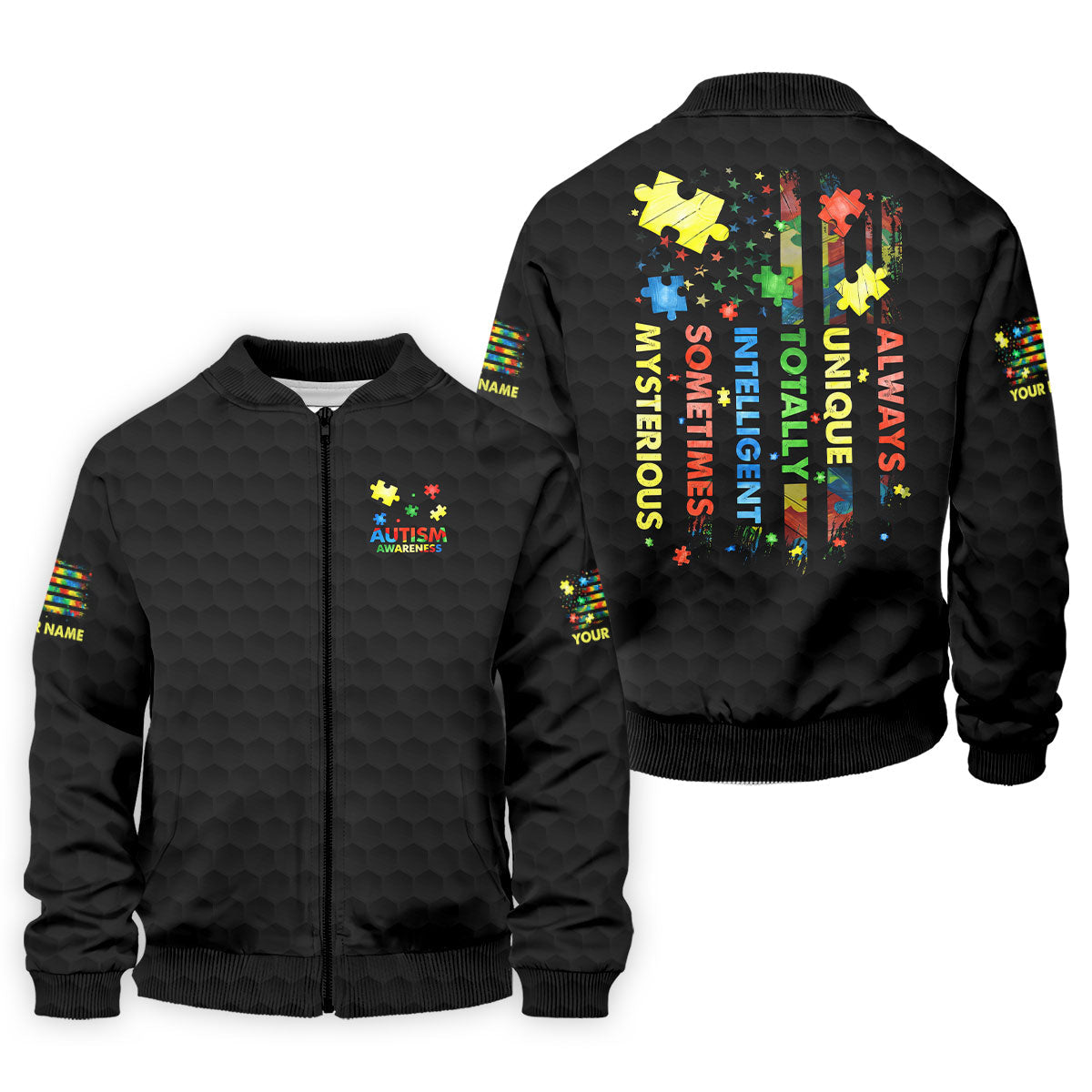 Autism Awareness Always Unique Totally Intelligent Sometimes Mysterious Golf Shirts For Men, Polo Shirtor Men