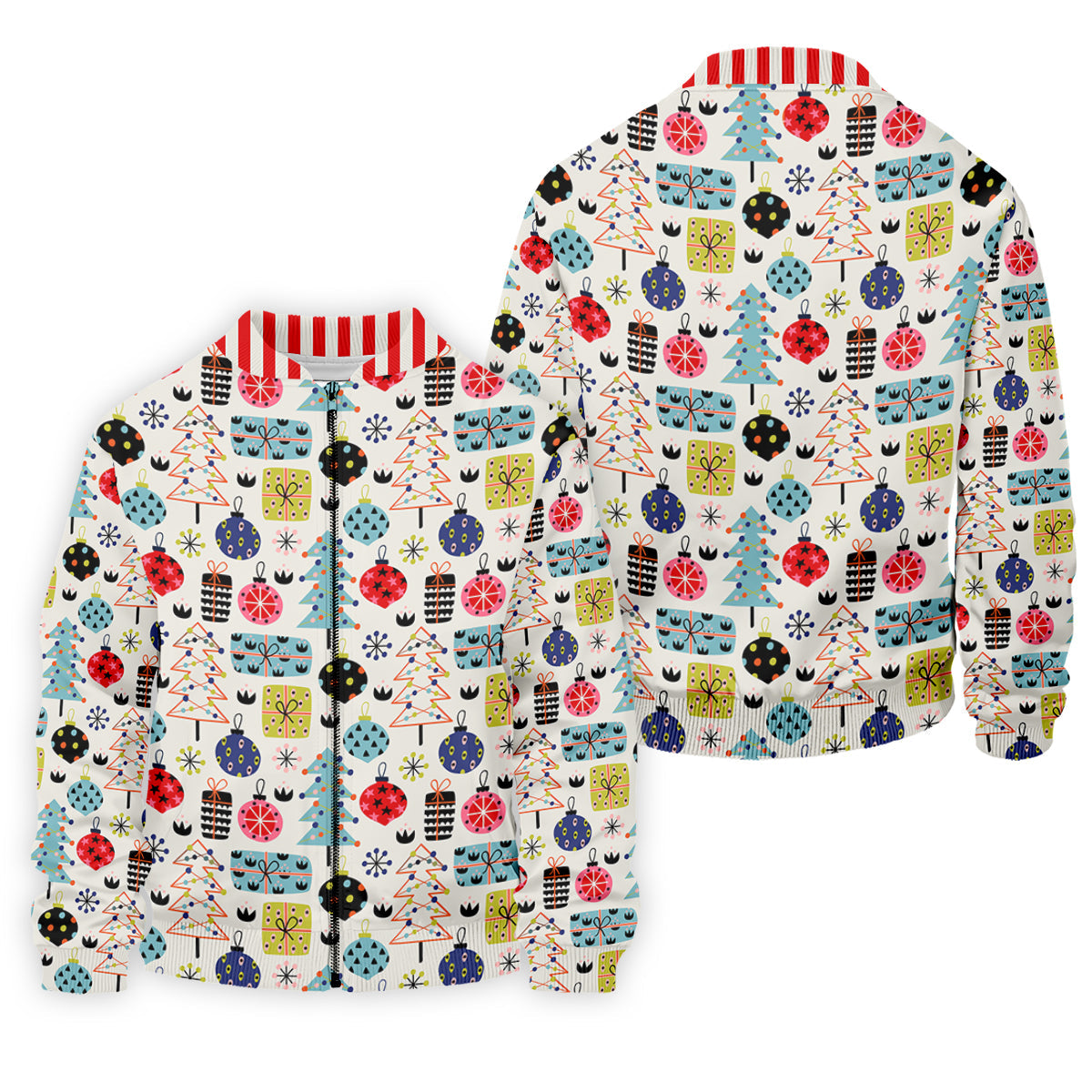 Colorful Christmas Men's Golf Polo Shirtristmas Golf Shirt, Cute Golf Outfit, Golf Gift For Men