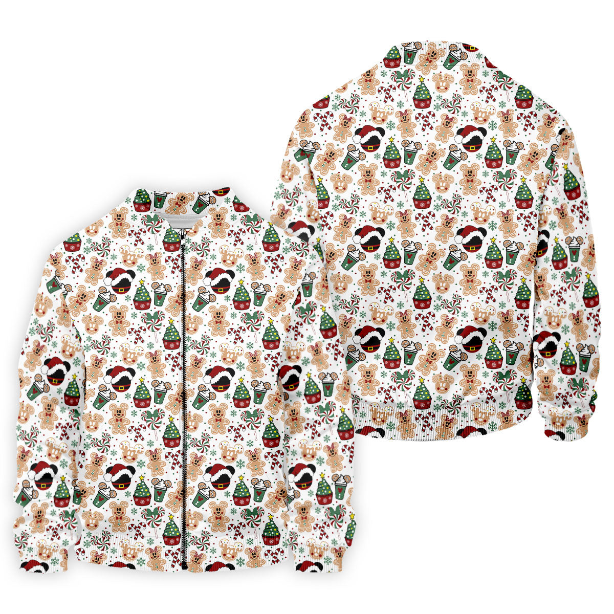 Christmas Sweets Pattern Golf Tops For Men, Cartoon Print Polo Shirt Men, Christmas Golf Shirt, Golfing Apparel