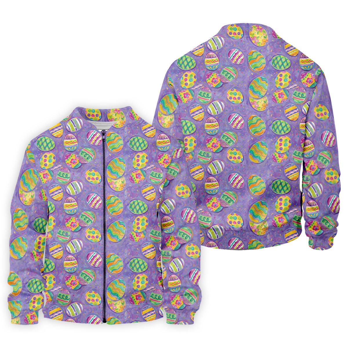 Colorful Painted Easter Eggs Golf Shirts For Men, Cute Golf Outfit, Polo ShirtFor Men