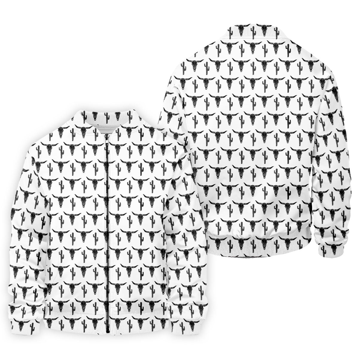 Longhorn Cow Skull Western Theme White Golf Tops For Men, Polo Shirtor Men, Golf Shirts For Men
