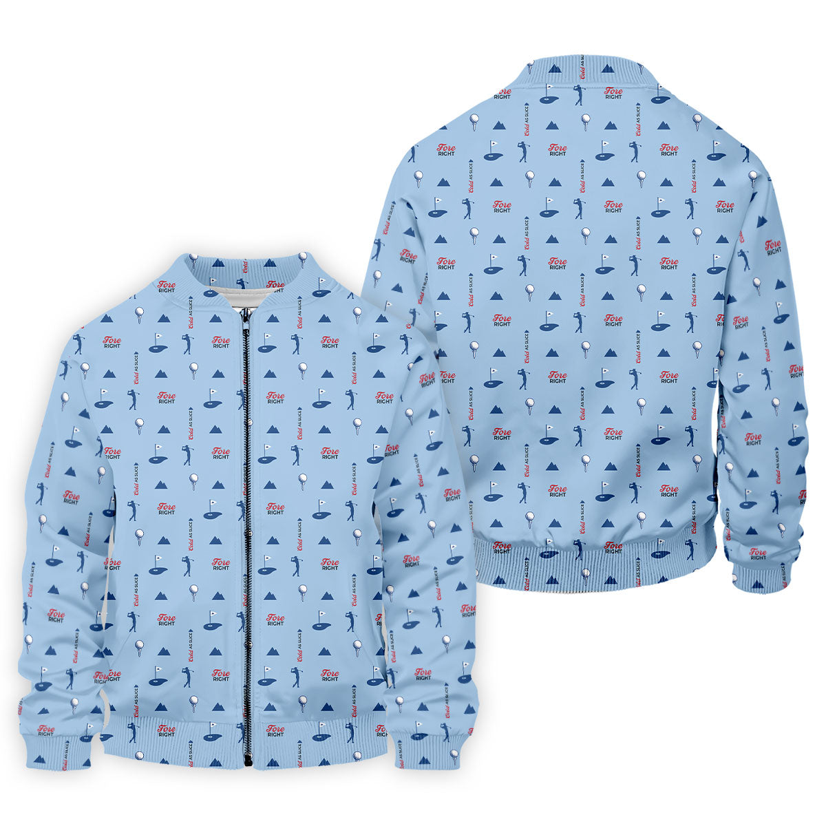 Fore Right Cold As Slice Golf And Beer Golf Shirts For Men, Polo Shirt Men, Golfing Apparel