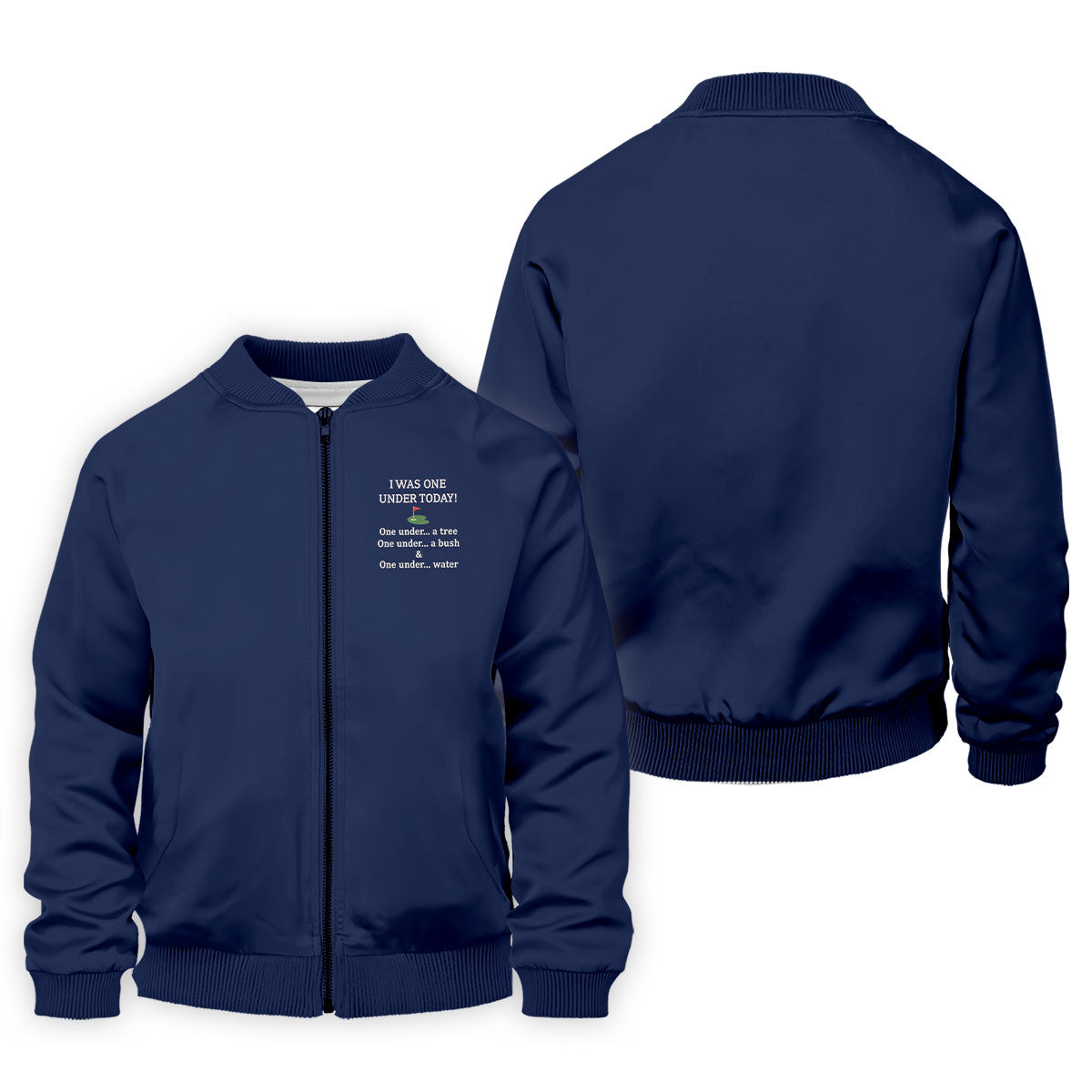 I Was One Under Today Navy Golf Shirt, Funny Golf Shirt, Golf Shirts For Men, Polo Shirtor Men