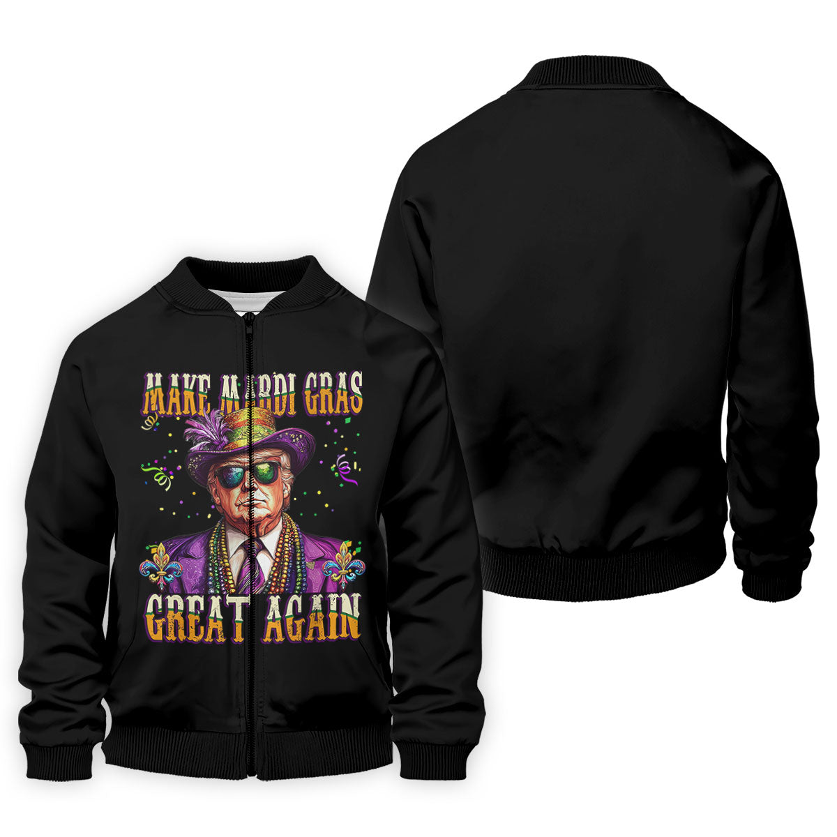 Make Mardi Gras Great Again Men's Funny Golf Shirts, Golf Shirts For Men, Polo ShirtFor Men