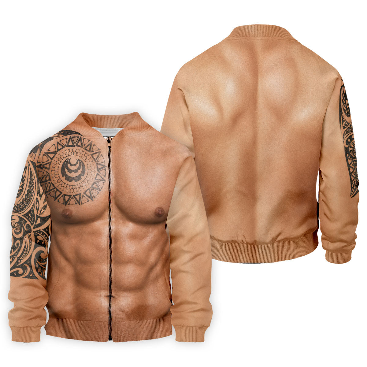 Funny Muscle Body Tattoo Print Golf Shirt, Funny Golf Shirt, Men's Golf Shirt, Polo Shirts For Men