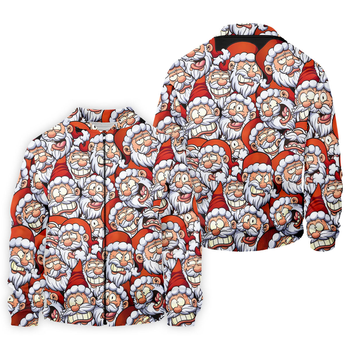 Santa Claus Face Fun Golf Shirts For Men, Christmas Golf Shirt, Polo ShirtFor Men, Golfing Apparel