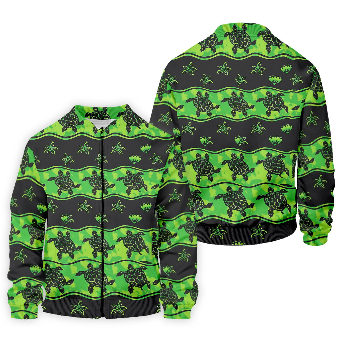 Sea Turtles Sea Creatures Pattern Hawaiian Golf Shirt, Polo Shirtor Men, Golfing Apparel