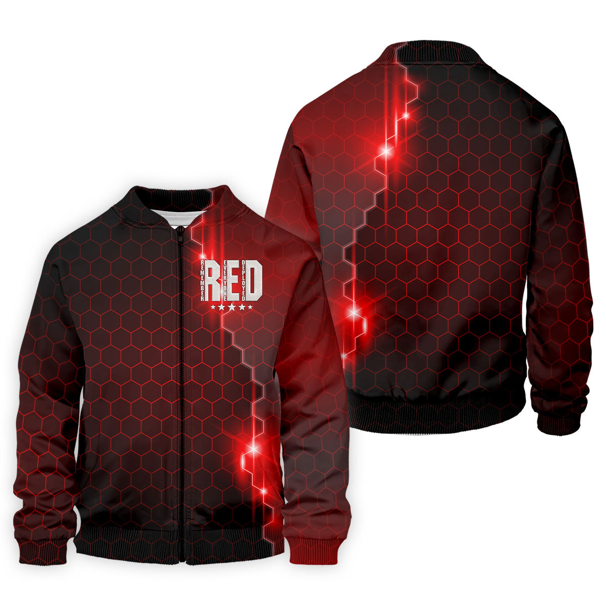 Remember Everyone Deployed Hexagonal Gradient Father's Day Golf Shirt, 250 Years Polo Shirt Men