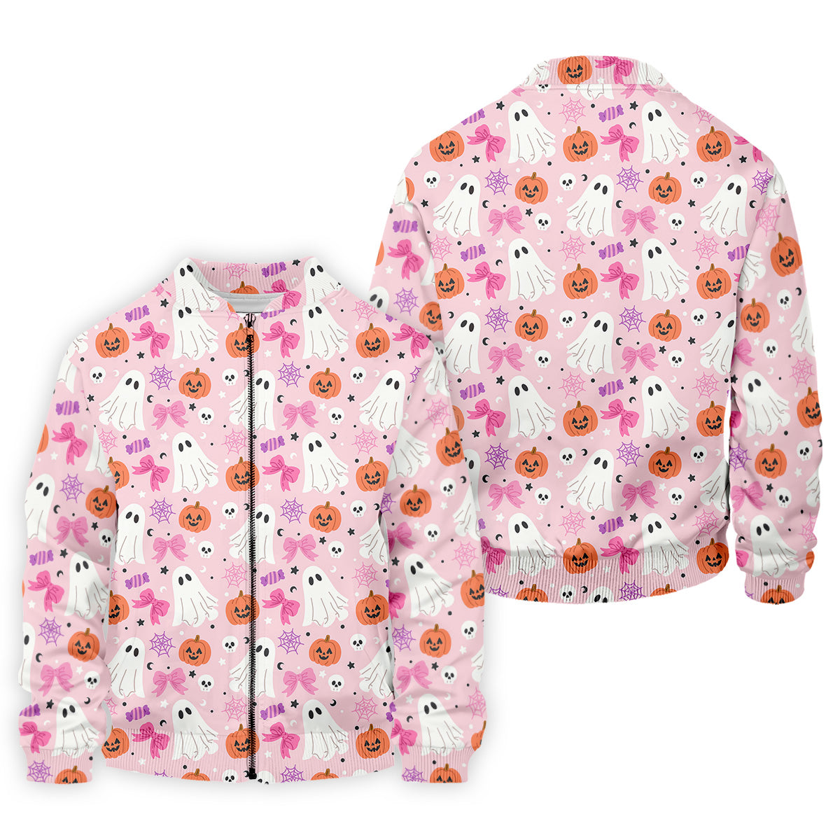 Ghost Coquette Candy Halloween Fun Golf Shirts For Men, Golfing Apparel, Golf Shirts For Men