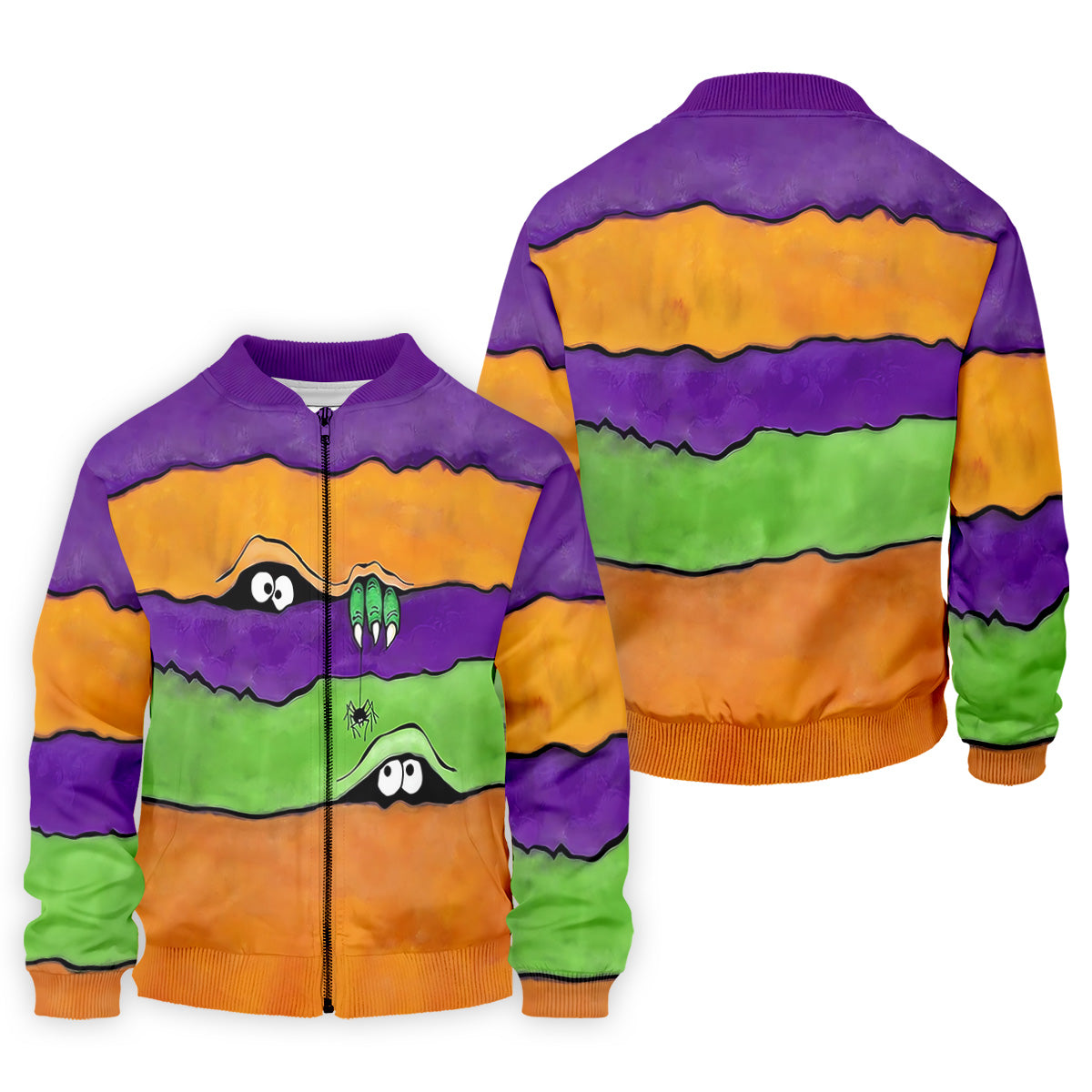 Funny Halloween Peeping Eyes Polo ShirtFor Men, Golf Tops For Men, Halloween Golf Shirt