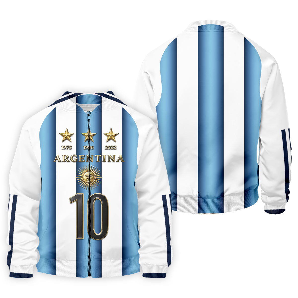 Argentina World Cup Sun Of May Golf Tops For Men, Football Theme Polo Shirtor Men