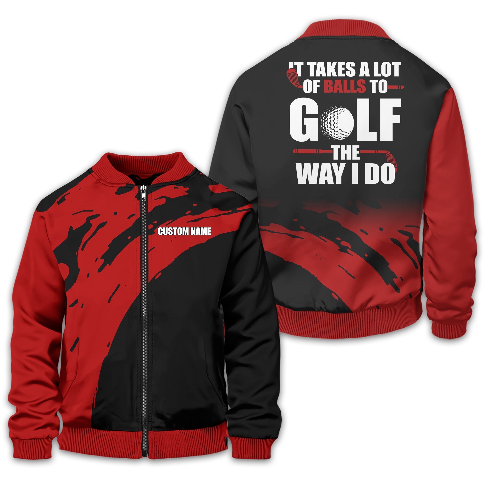 It Takes A Lot Of Balls To Golf The Way I Do Personalized Golf Polo ShirtGolf Shirt For Men, Gift For Golfers