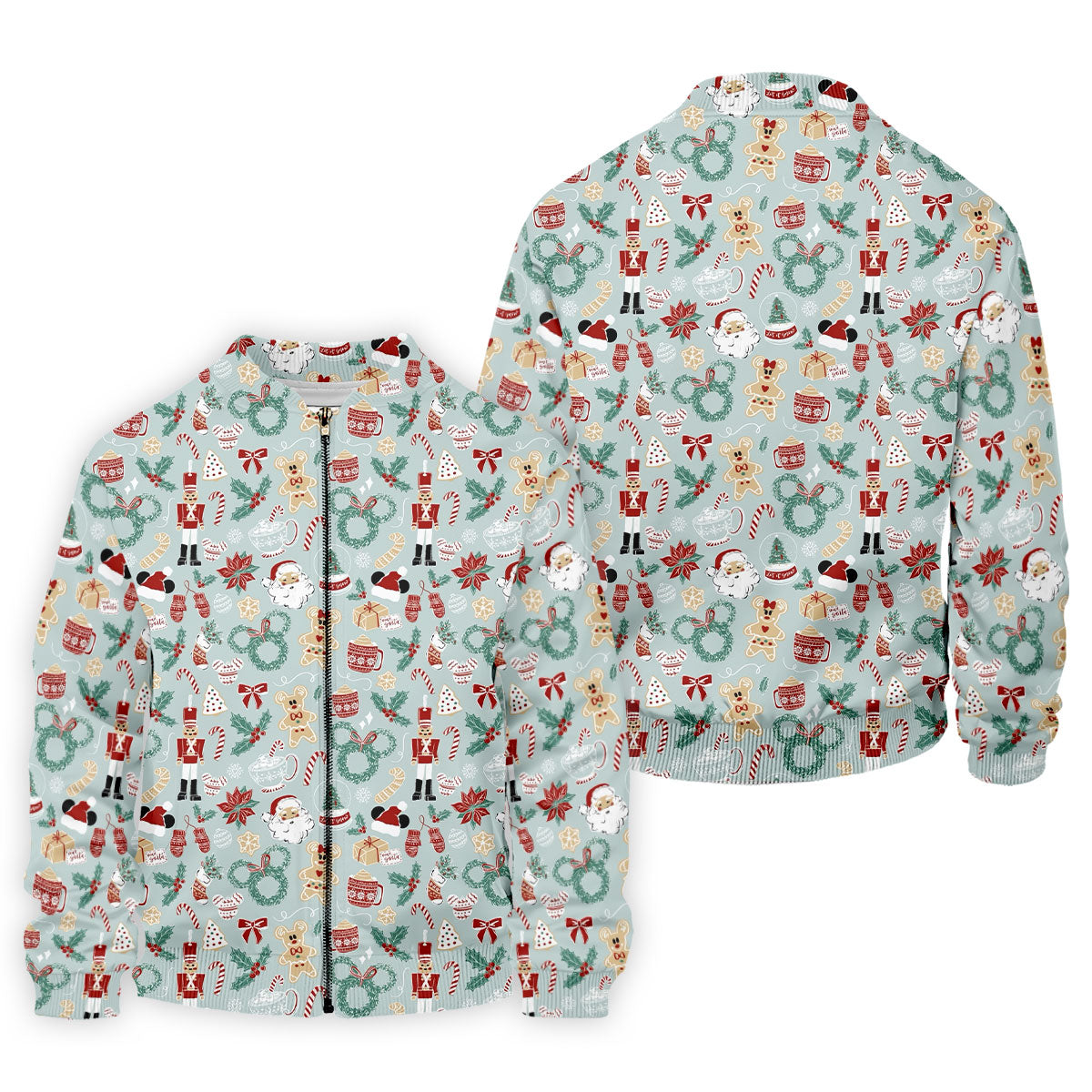 Cute Cartoon Christmas Sweets Golf Tops For Men, Christmas Golf Shirt, Polo ShirtFor Men, Golf Gift For Men