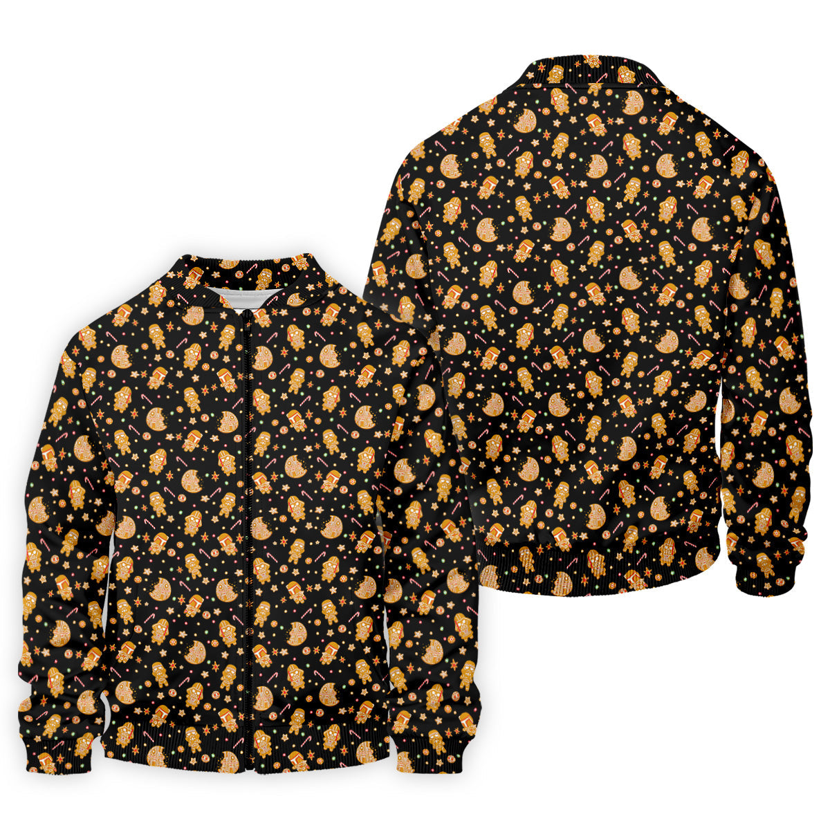 Funny Gingerbread Galaxy Character Golf Tops For Men, Christmas Golf Shirt, Polo ShirtFor Men