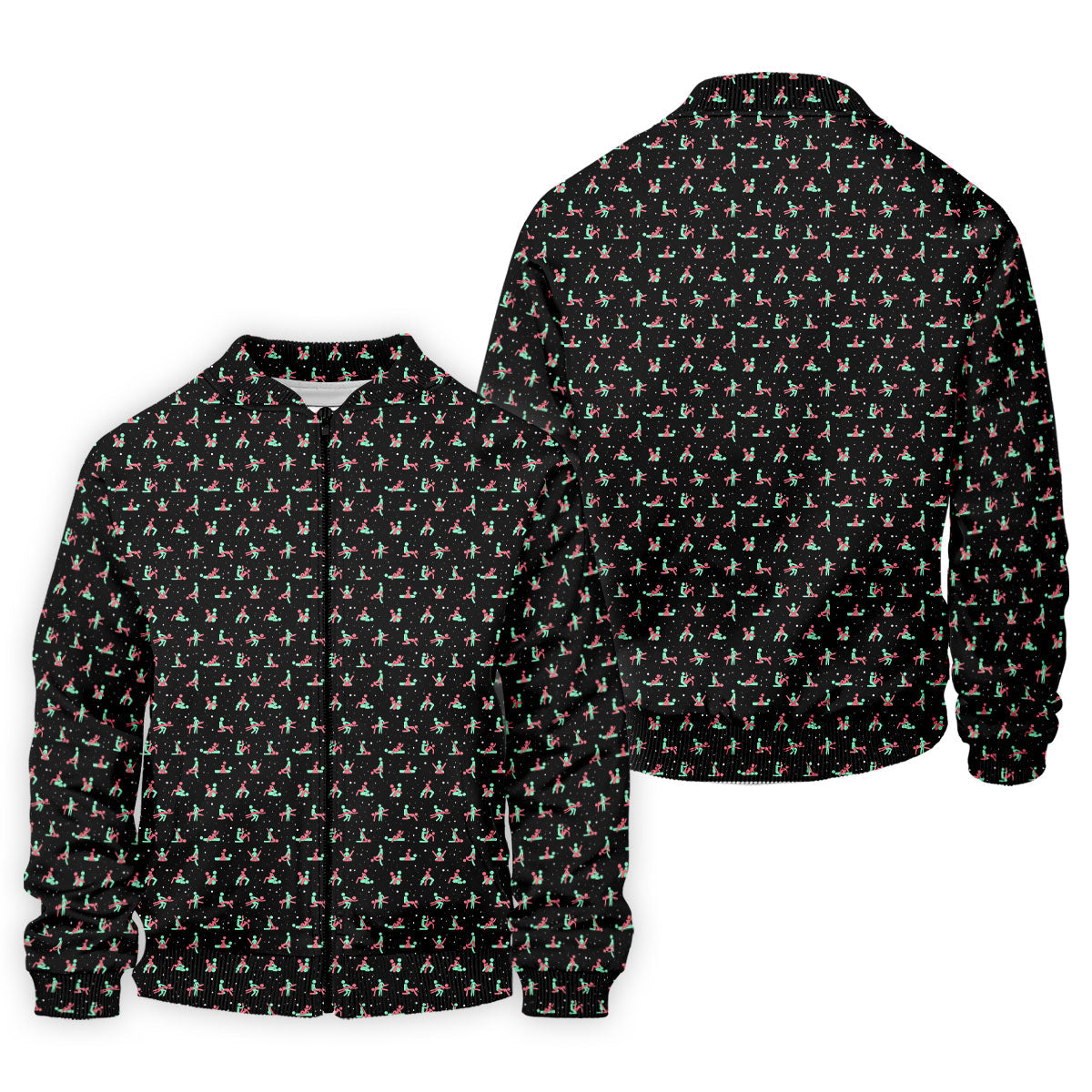 Naughty Couple Snow Pattern Christmas Golf Shirt, Fun Golf Shirts For Men, Golf Gift For Him, Polo ShirtFor Men