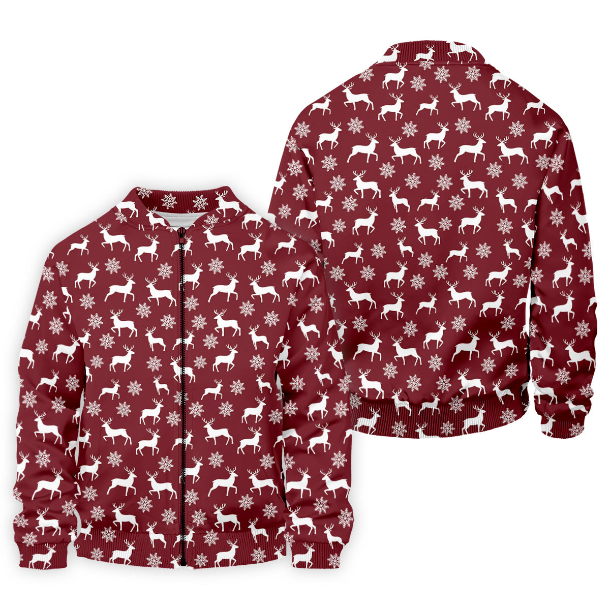 Reindeer Christmas Maroon Golf Shirt, Christmas Golf Shirt, Polo ShirtFor Men, Golf Shirts For Men