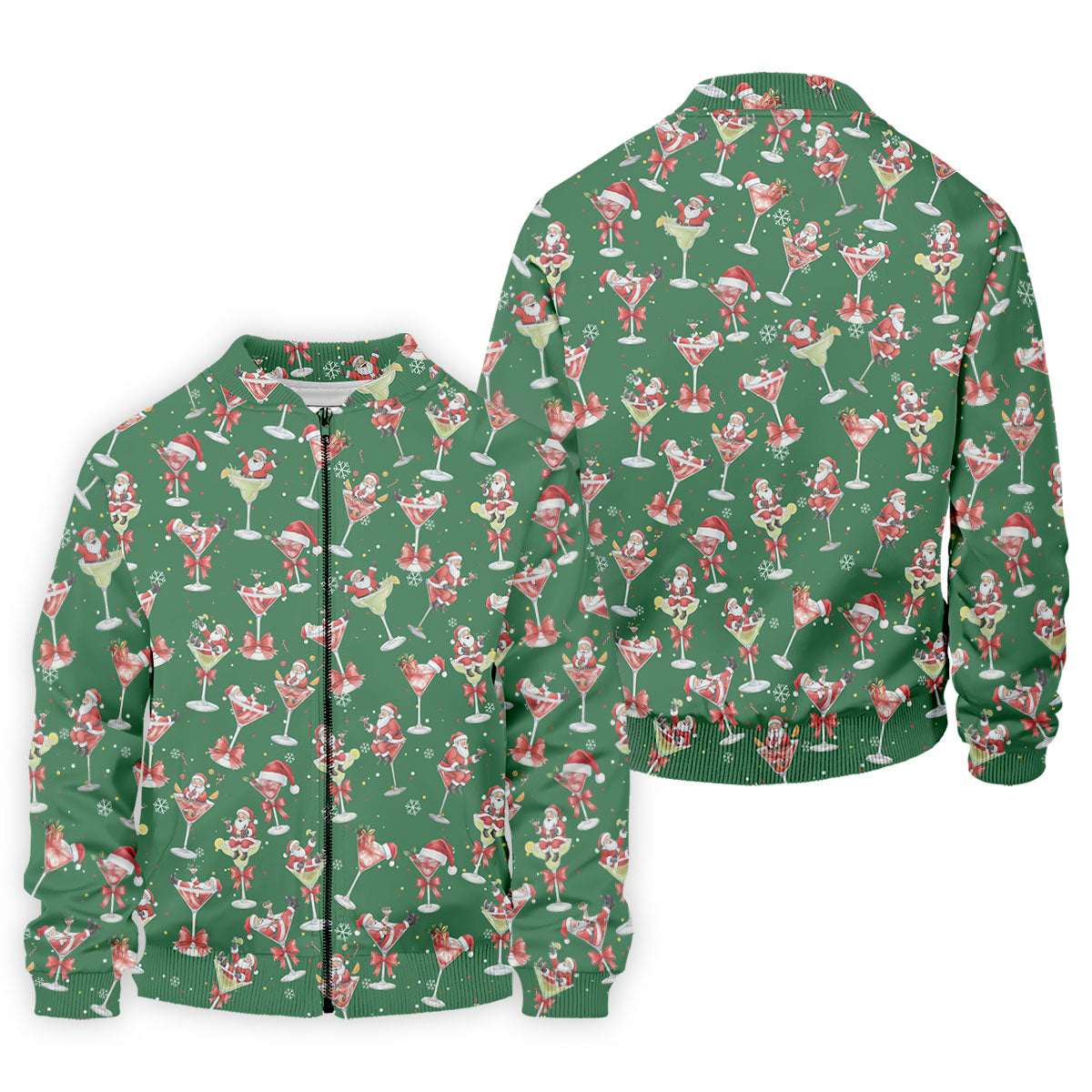 Santa Claus Margarita Christmas Shirt Golf Polo Shirt Unique Gift For Golfer, Fun Golf Shirts For Men