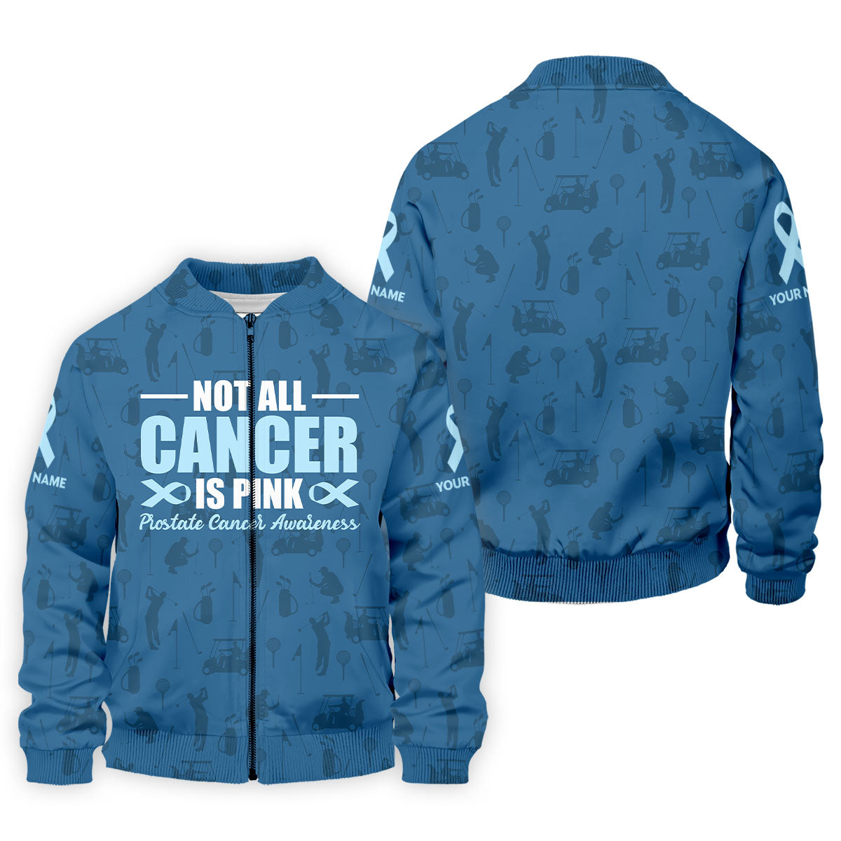 FINAL 4 Not All Cancer Is Pink Prostate Cancer Awareness Men's Polo ShirtProstate Cancer Shirt, Men's Golf Gift