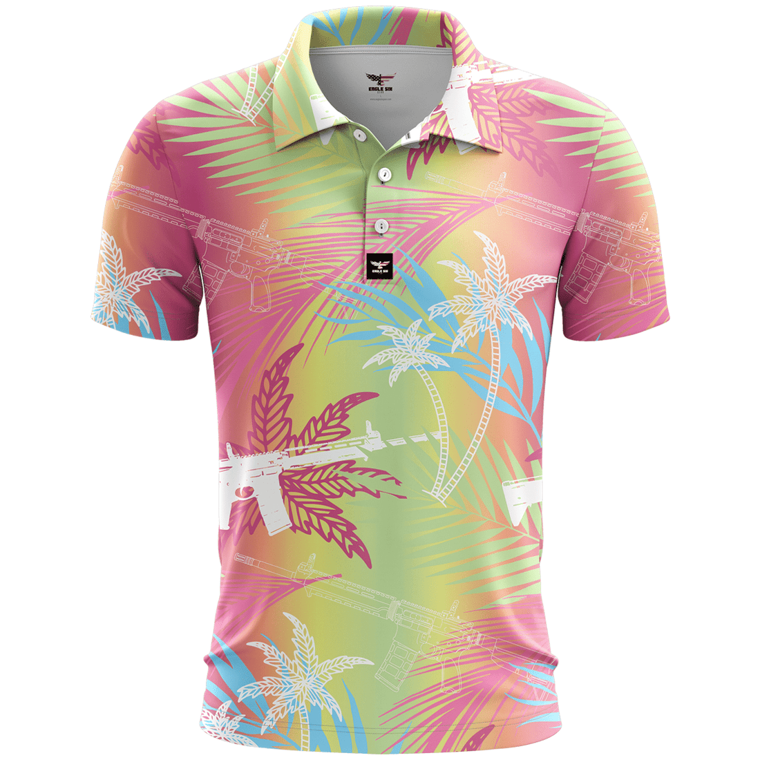 Breezy Palms Golf Polo ShirtMens Golf Gift, Funny Golf Shirt