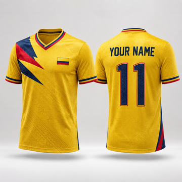 Colombian Heritage V-Neck For Men Football Lover, Colombian Soccer Jersey, Soccer Fan Gift