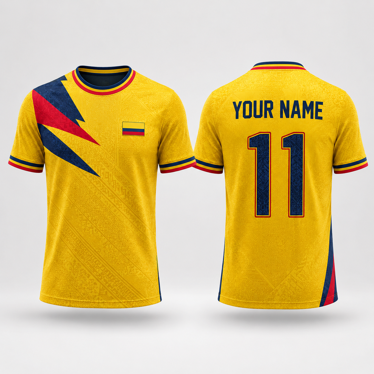 Colombian Heritage V-Neck For Men Football Lover, Colombian Soccer Jersey, Soccer Fan Gift