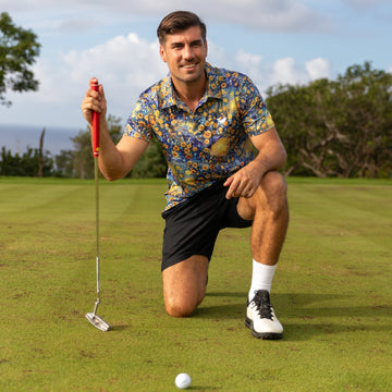 Van Gogh Sunflower Men's Golf Polo ShirtFunny Golf Shirt, Gift For Golfers