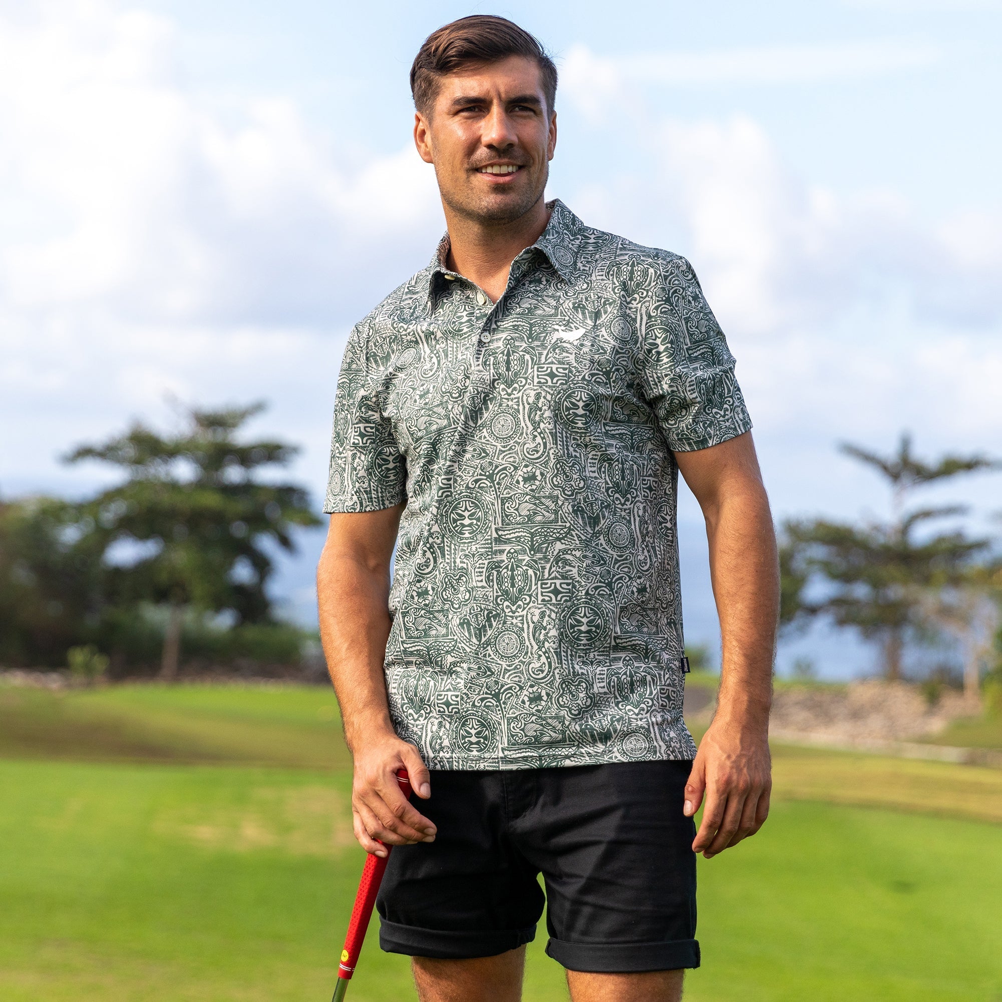 Guardian Totem Men's Golf Polo ShirtFunny Golf Shirt, Gift For Golfers