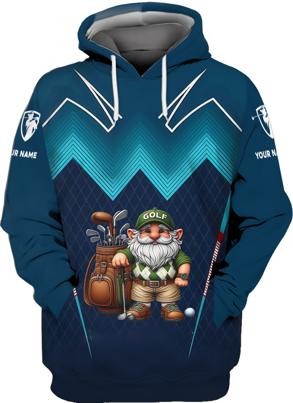 Custom Golfing Gnomes Men's Golf Polo Shirtolfing Apparel, Gift For Golfers