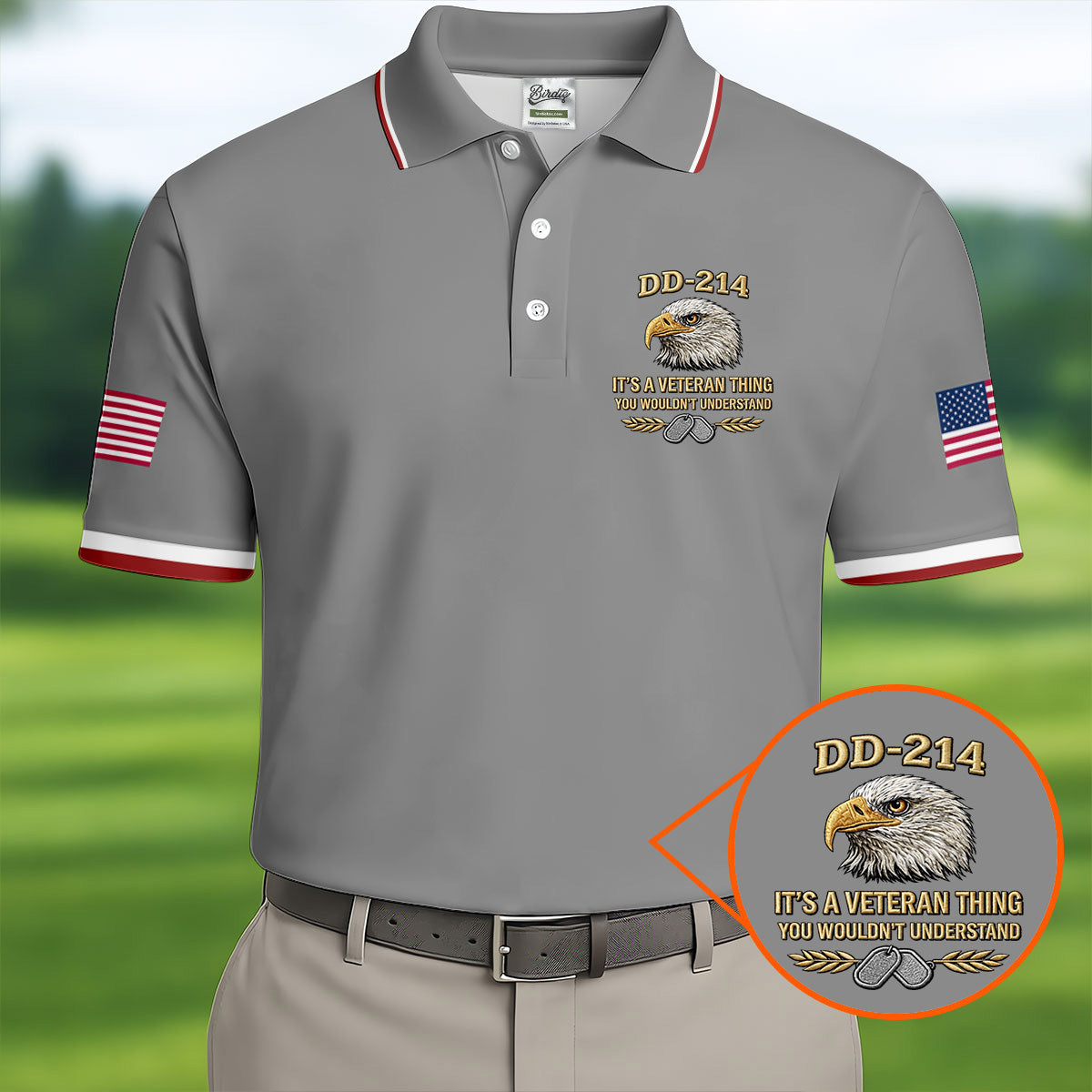 DD 214 Veteran Memorial Patriotic 4th Of July Golf Shirt, 250 Years Polo Shirtor Men