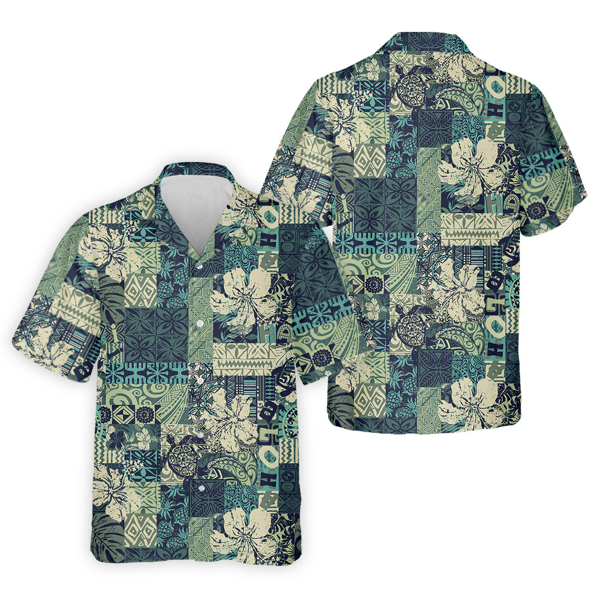 Tribal Aztec Tropical Golf Shirt, Hawaiian Golf Shirts, Mens Golf Polo Shirtf Gift For Men