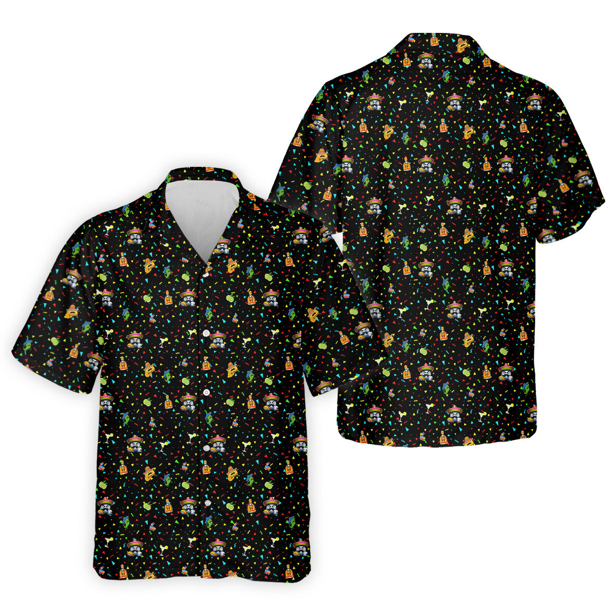 Fairway Fiesta Black Golf Polo ShirtFun Golf Shirts For Men, Polo ShirtFor Men, Golfing Apparel