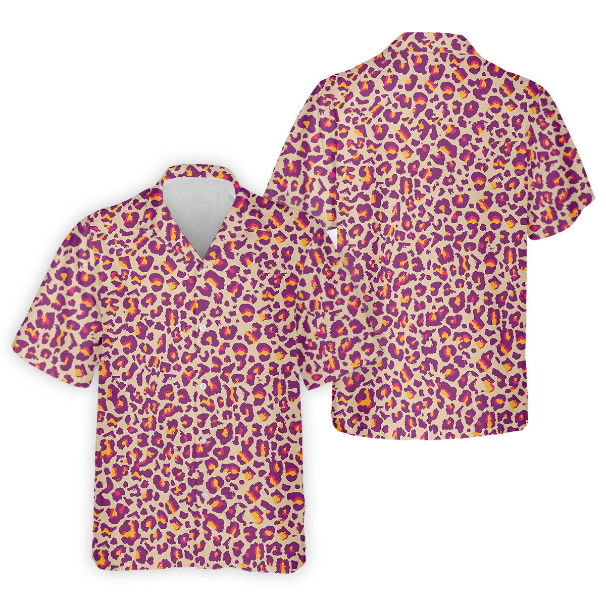 Pink Leopard Golf Tops For Men, Golf Gift For Men, Golf Shirts For Men, Golfing Apparel
