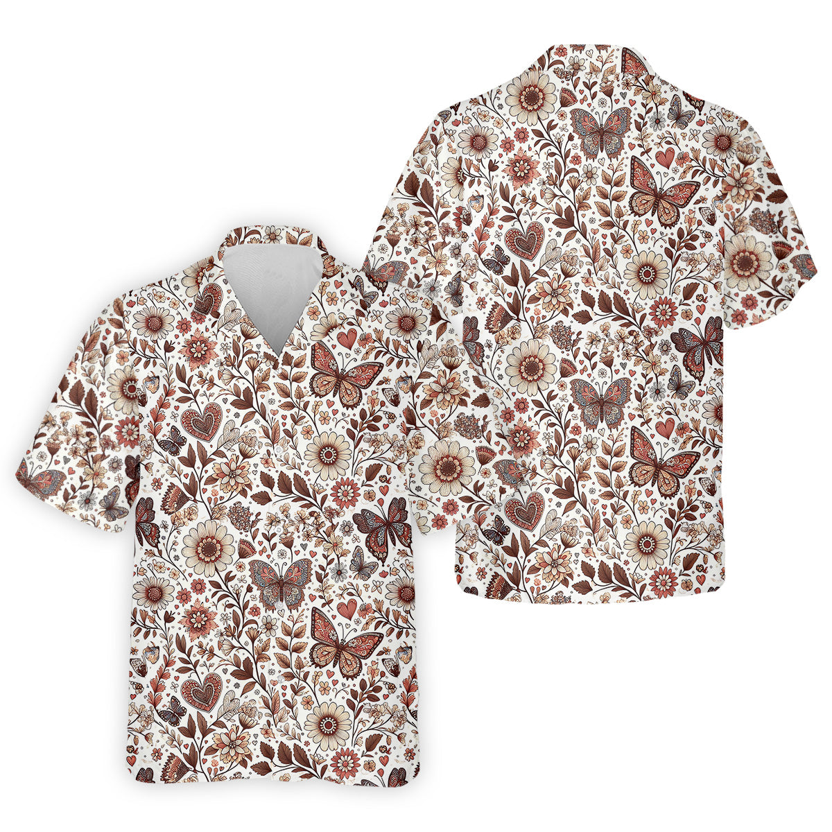 Spring Butterfly Golf Tops For Men, Retro Golf Shirt, Polo Shirtor Men, Golfing Apparel