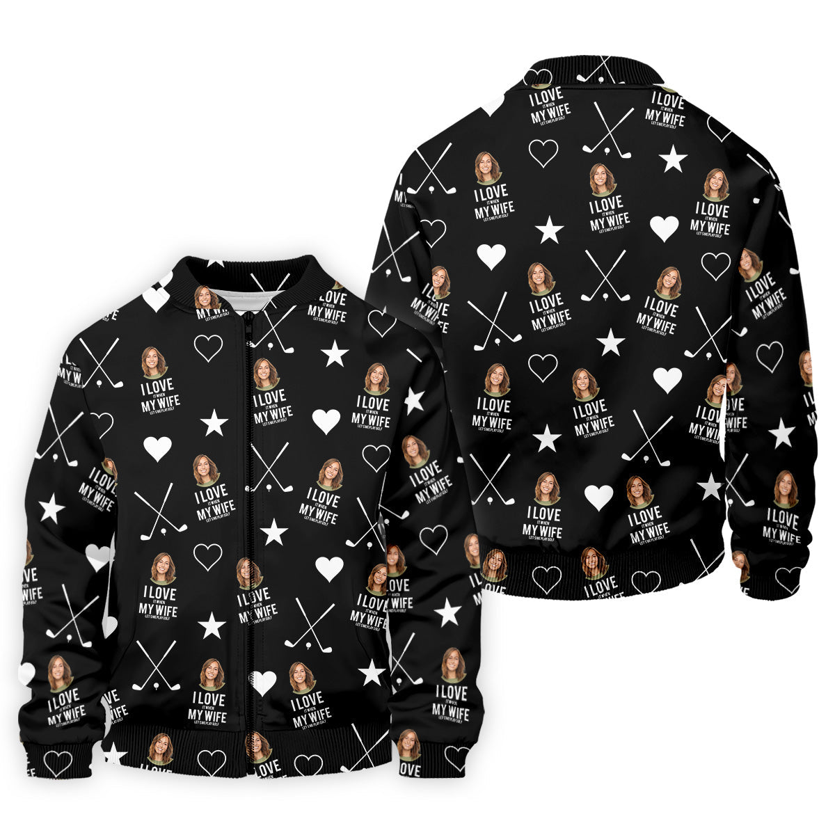 I Love It When My Wife Let's Me Play Golf Black Fun Golf Shirts For Men, Polo ShirtFor Men
