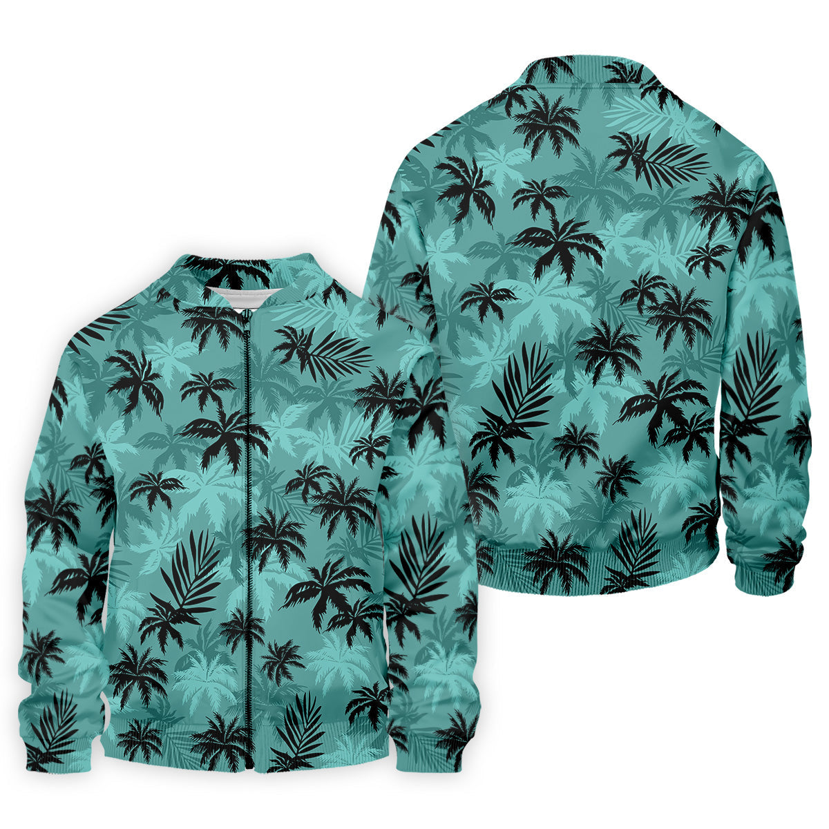 Tropical Palm Leaves Golf Tops For Men, Hawaiian Golf Shirts, Polo ShirtFor Men, Golf Gift For Men