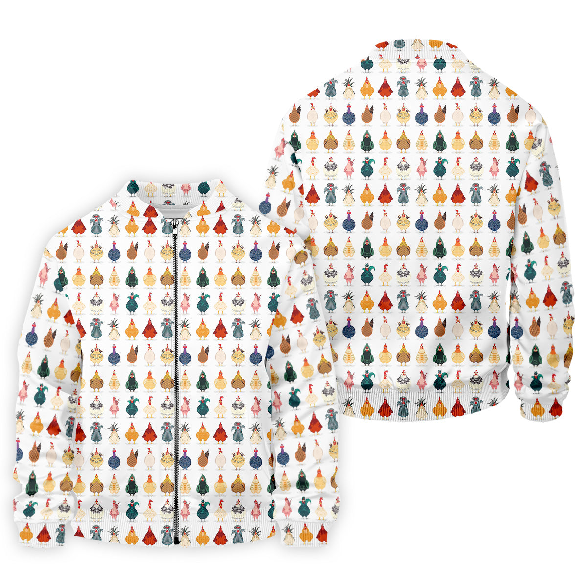 Whimsical Chicken Fun Golf Shirts For Men, Cute Golf Outfit, Polo ShirtFor Men, Golfing Apparel