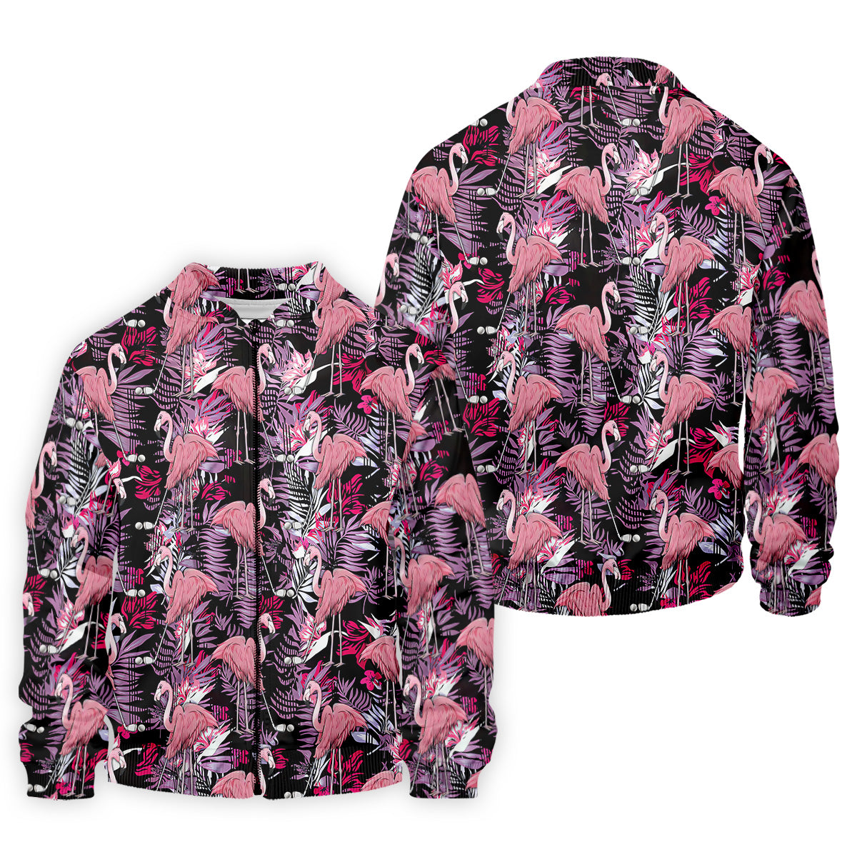 Tropical Flamingo Purple Golf Shirt, Golf Tops For Men, Polo Shirtor Men, Golfing Apparel