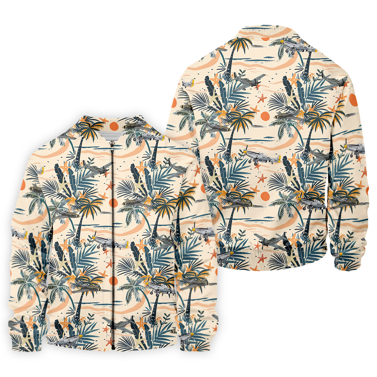 Beach Tropical Seamless Pattern Men Polo, Retro Golf Shirt, Polo ShirtFor Men, Golfing Apparel