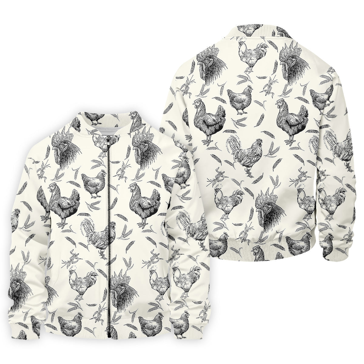 Chicken Rooster Golf Tops For Men, Gift For Chicken Lover, Fun Golf Shirts For Men, Polo Shirtor Men