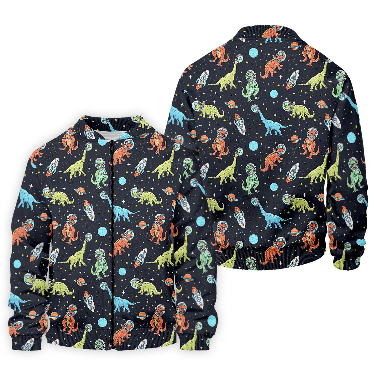 Dinosaur Space Golf Shirt, Golf Tops For Men, Gifts For Golf Lovers, Polo ShirtFor Men, Golfing Apparel
