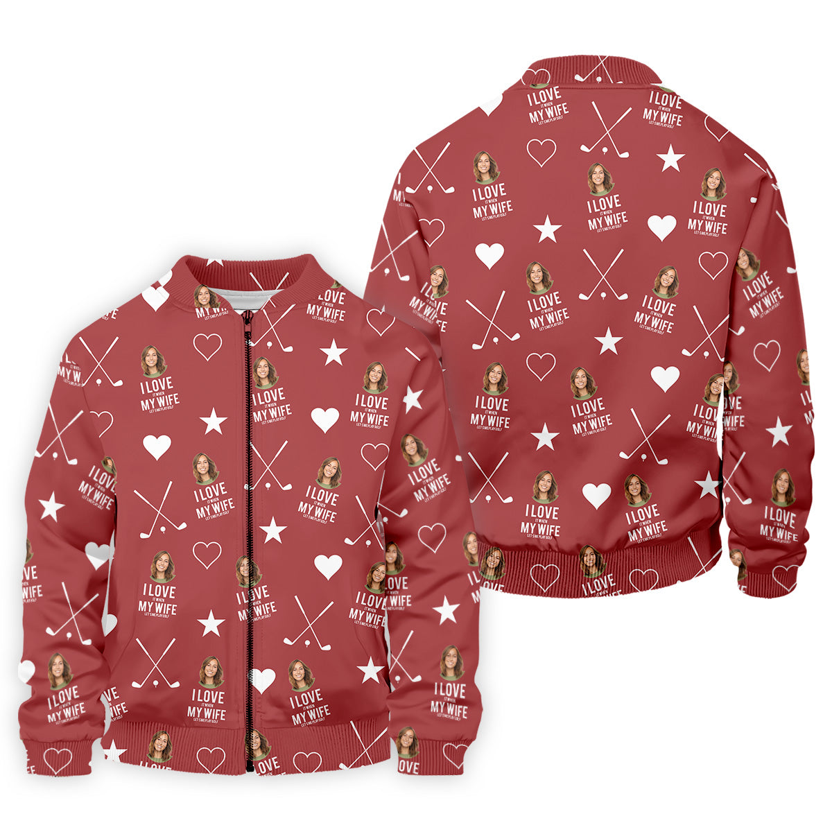 I Love It When My Wife Let's Me Play Golf Red Fun Golf Shirts For Men, Polo ShirtFor Men
