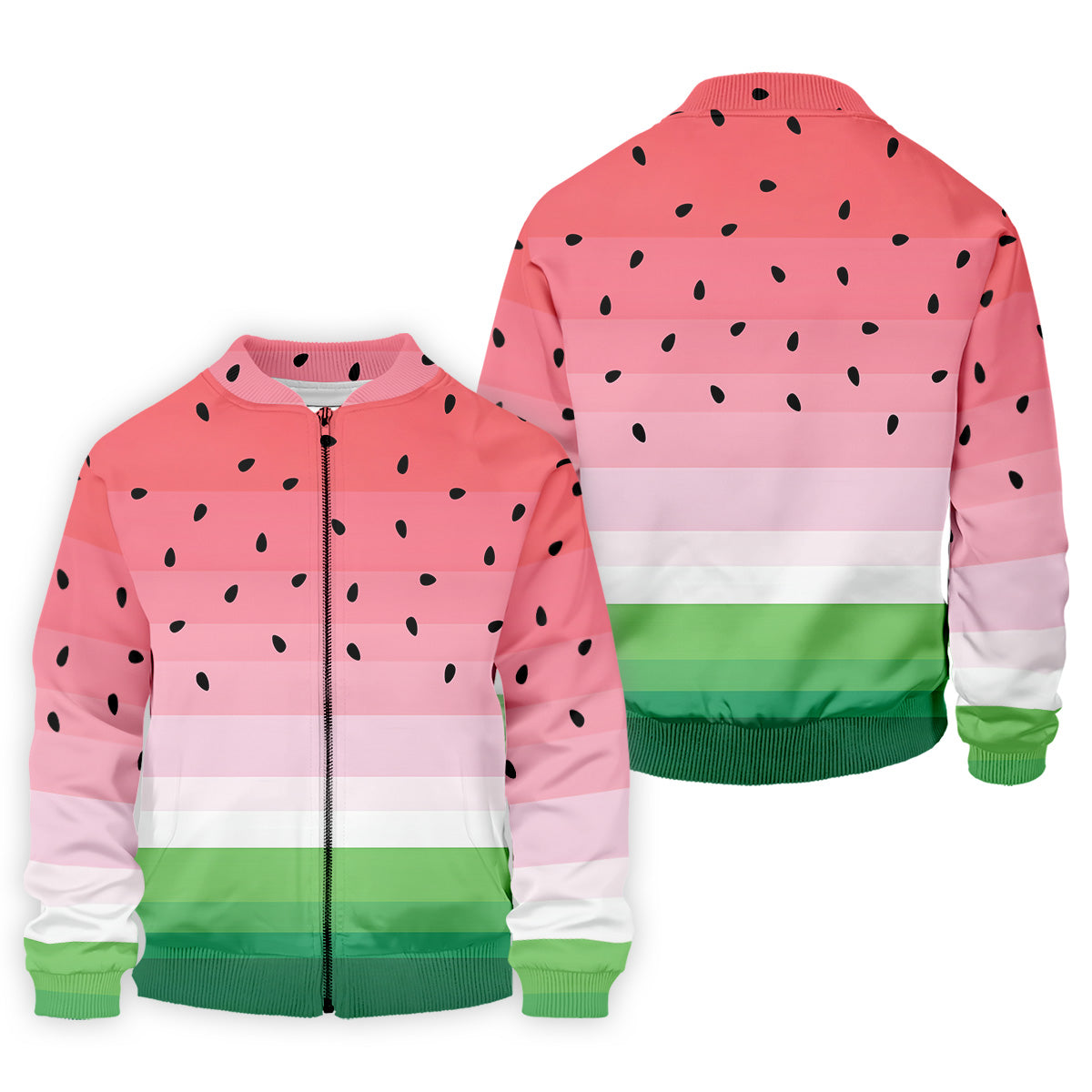 Watermelon Summer Mens Golf Polo Shirt Pink Golf Shirt, Unique Gift For Golfer, Golfing Apparel