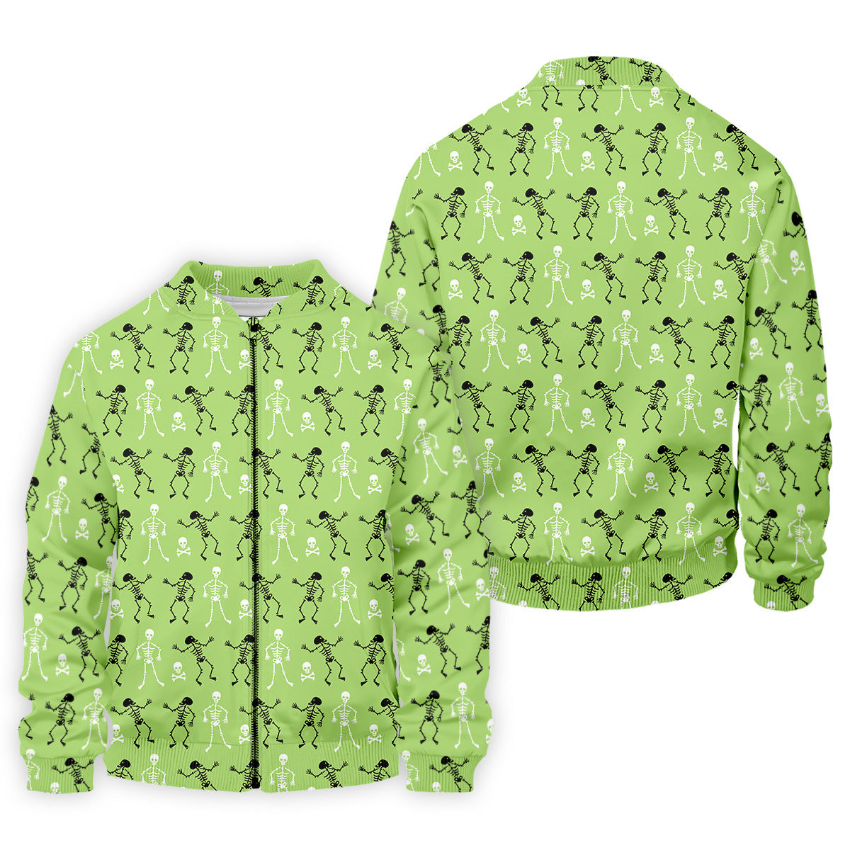 Funny Skeleton Shirt, Halloween Polo Shirt Short Sleeve Button Down, Green Golf Polo, Polo For Men