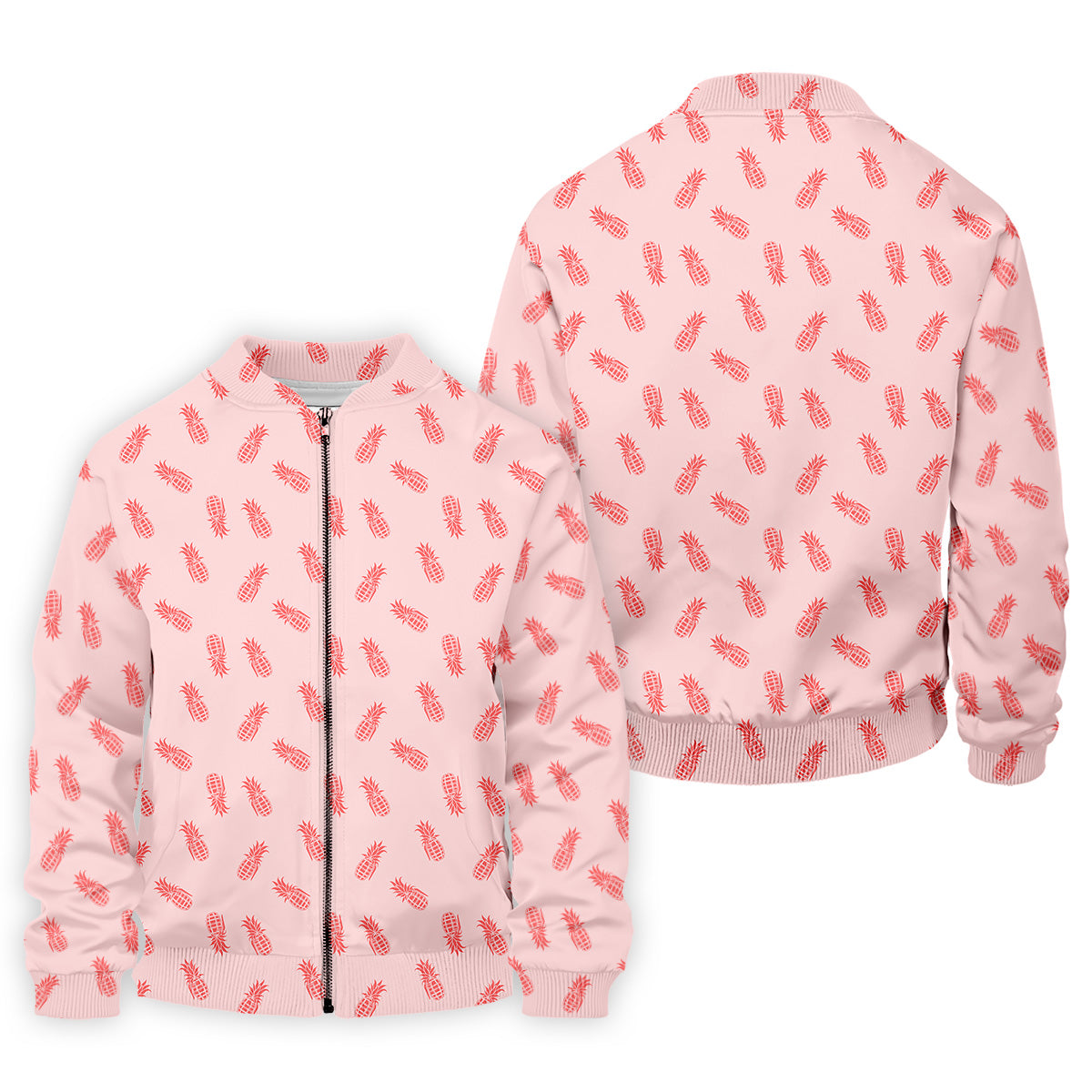 Pineapple Grenade Pink Golf Tops For Men, Men Polo, Golf Gift For Men, Golfing Apparel