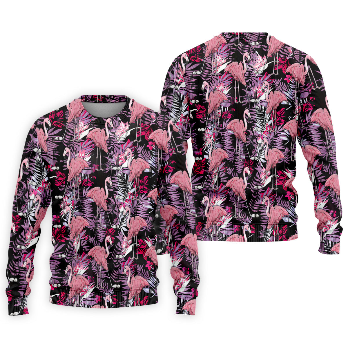 Tropical Flamingo Purple Golf Shirt, Golf Tops For Men, Polo Shirtor Men, Golfing Apparel