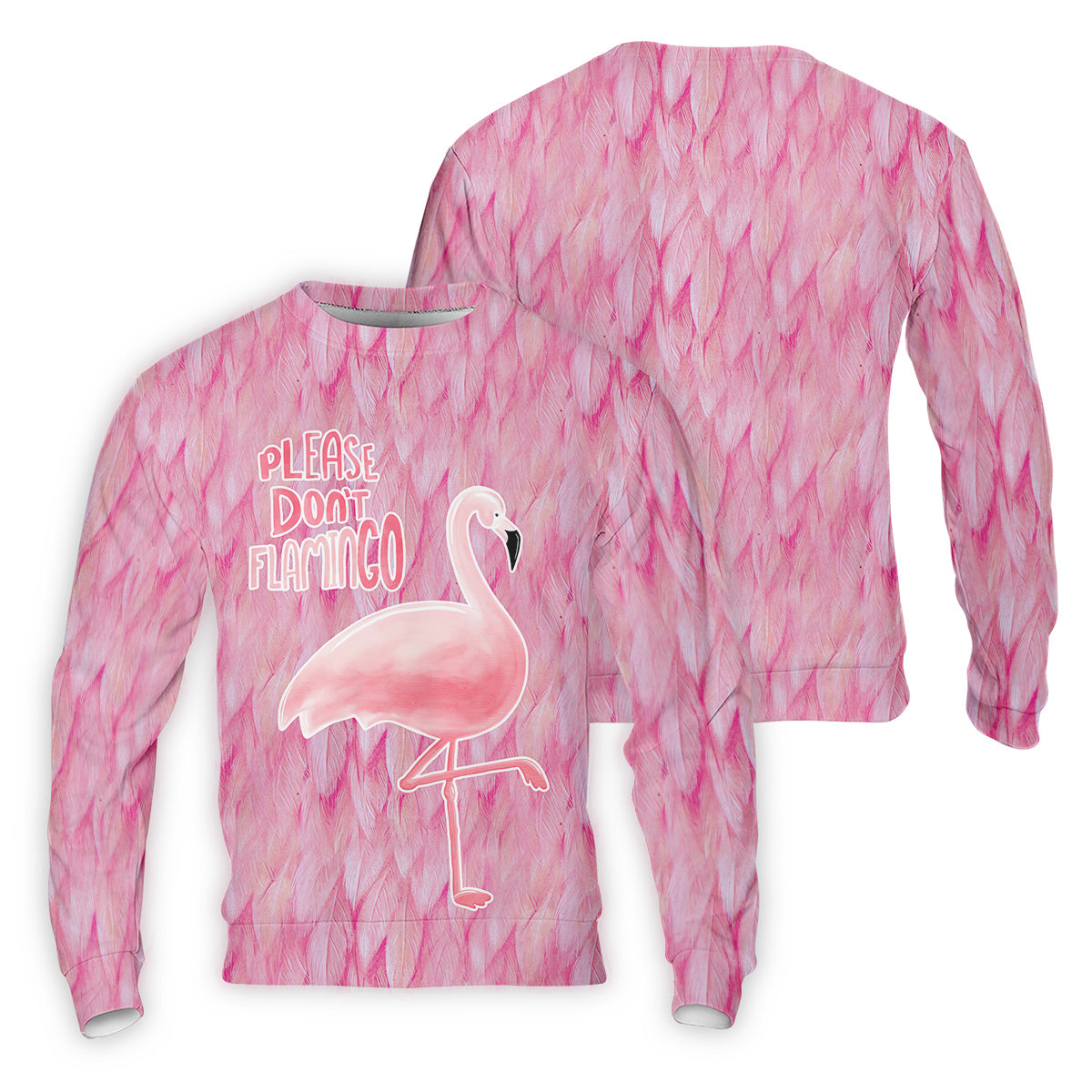 Please Don't Flamingo Fun Golf Shirts For Men, Pink Flamingo Polo ShirtFor Men, Golf Gift For Men