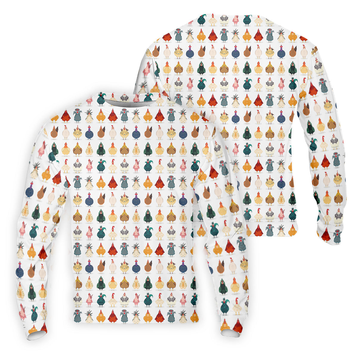 Whimsical Chicken Fun Golf Shirts For Men, Cute Golf Outfit, Polo ShirtFor Men, Golfing Apparel
