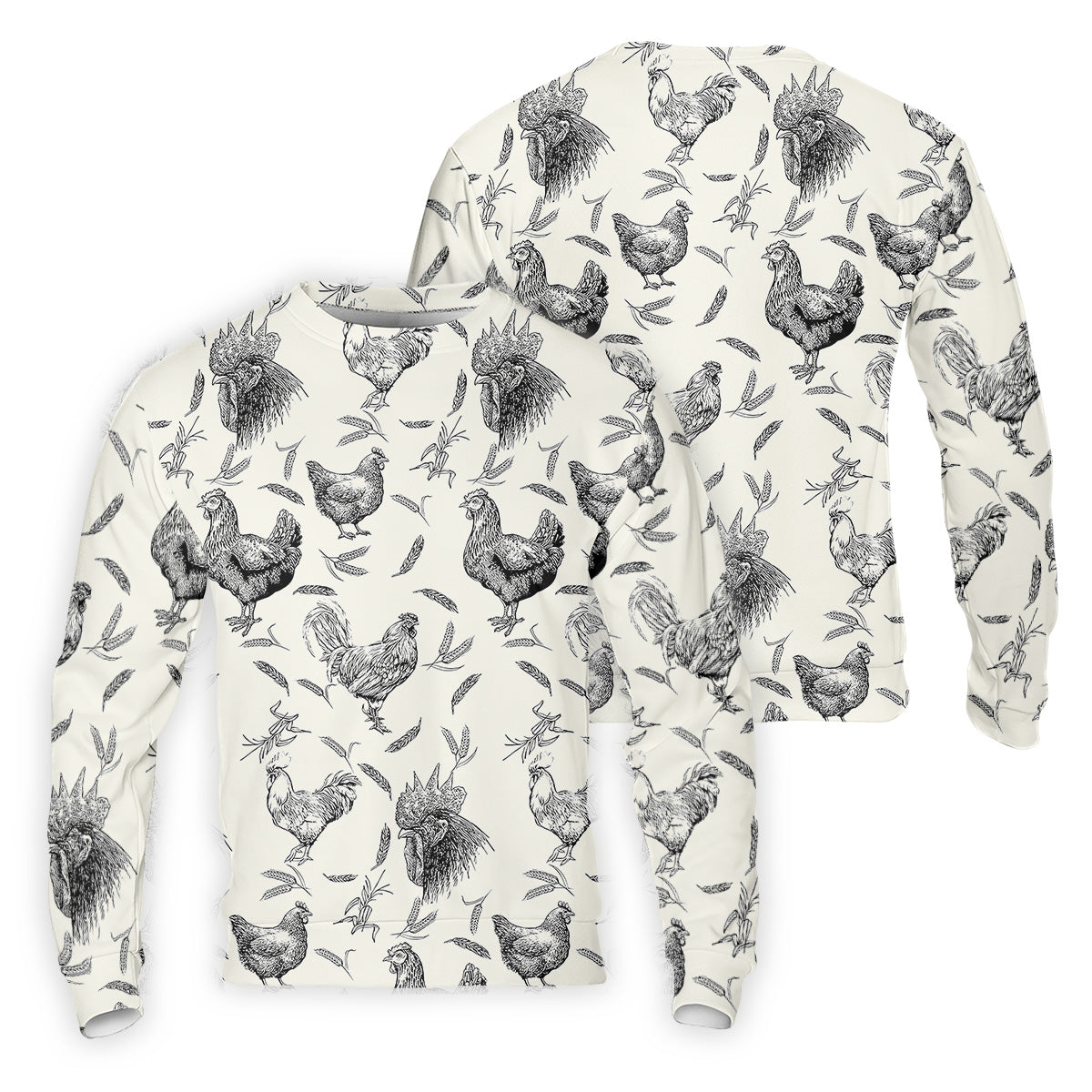 Chicken Rooster Golf Tops For Men, Gift For Chicken Lover, Fun Golf Shirts For Men, Polo Shirtor Men